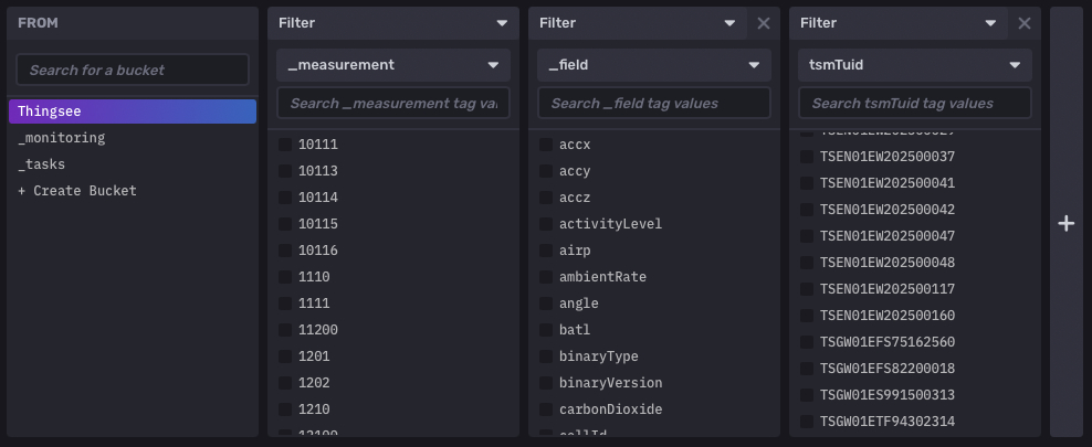 Thingsee builds Influx data schema